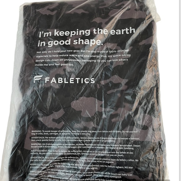 Fabletics High-Waisted Performance Jogger Camo Charcoal NWT - Picture 10 of 12